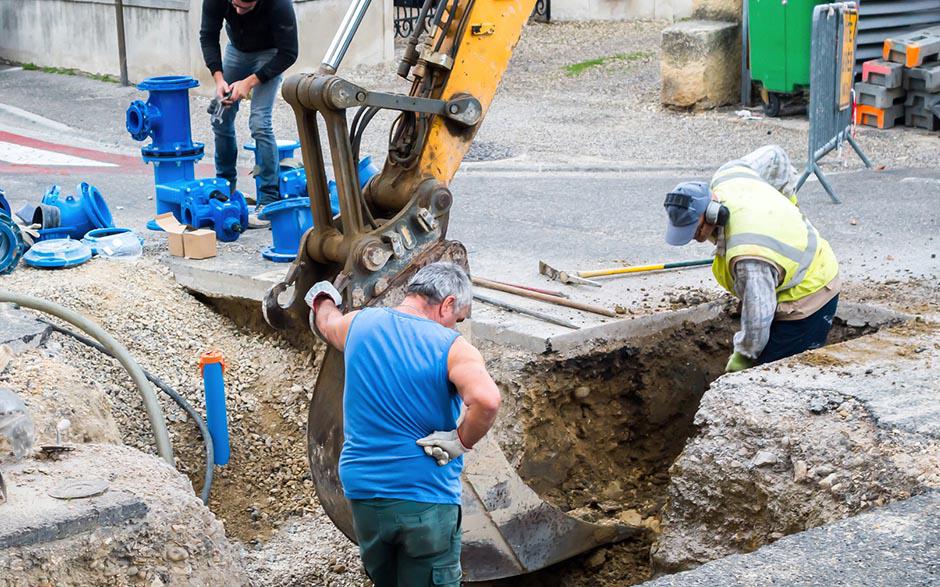 travaux assainissement Longnes
